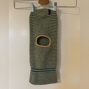 Autumn Striped Knit Balaclava